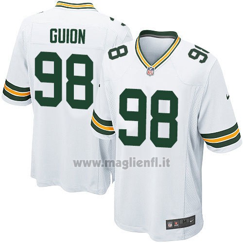 Maglia NFL Game Green Bay Packers Guion Bianco